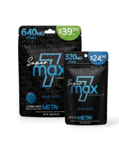 7 Max Super 7- Hydroxymitragynine Chewable Tablets Blue Razz 80mg