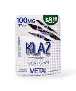 Klaz Cat's Claw Extract Chewable Tablets Great Grape 50mg